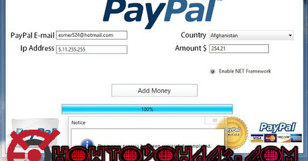 free paypal money adder software
