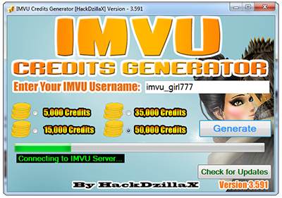 imvu credits no human verification